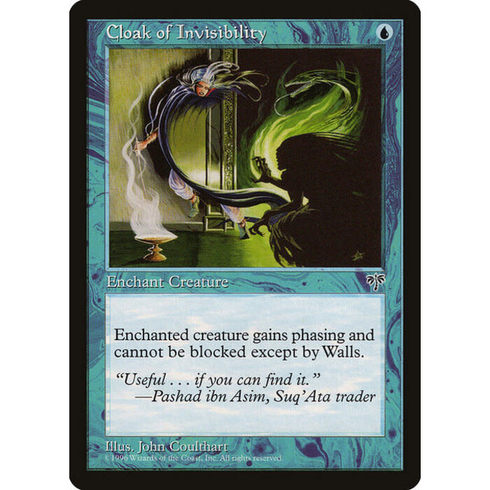 Magic: The Gathering Cloak of Invisibility (058) Moderately Played