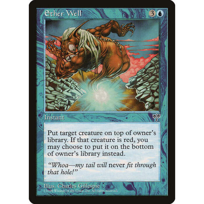 Magic: The Gathering Ether Well (065) Moderately Played
