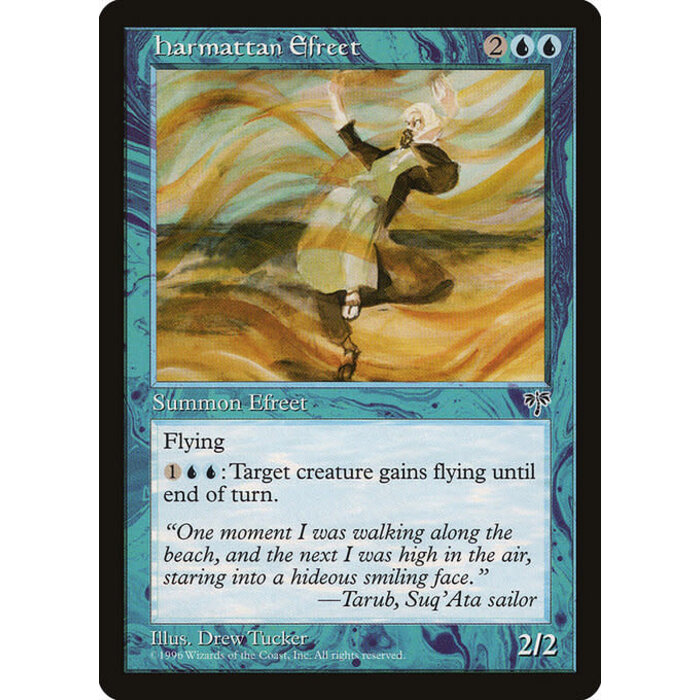 Magic: The Gathering Harmattan Efreet (069) Moderately Played