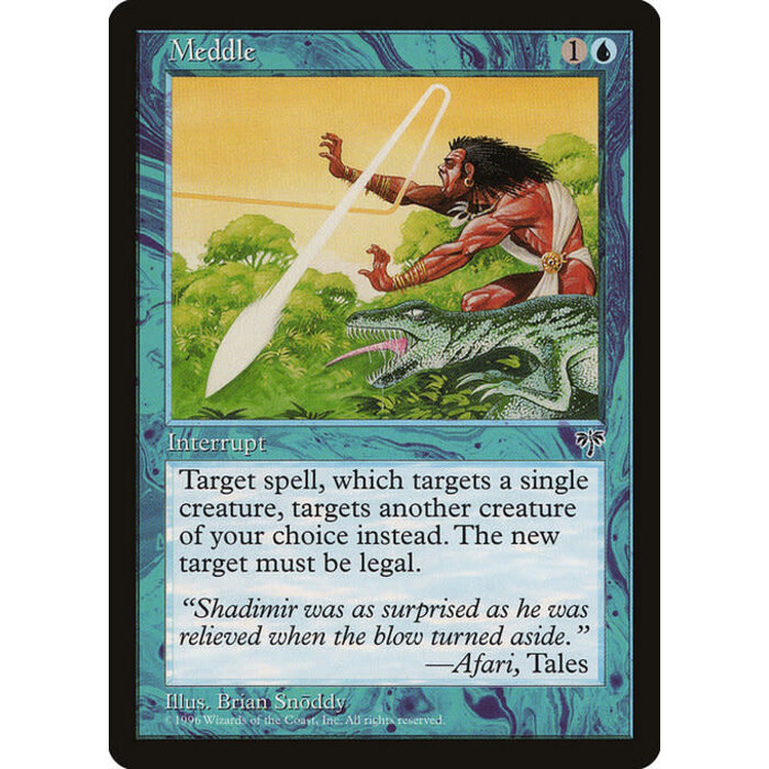 Magic: The Gathering Meddle (073) Moderately Played