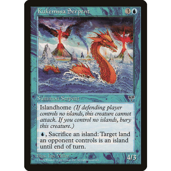 Magic: The Gathering Kukemssa Serpent (072) Lightly Played