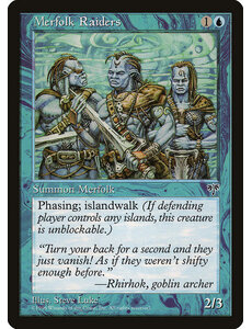 Magic: The Gathering Merfolk Raiders (075) Lightly Played