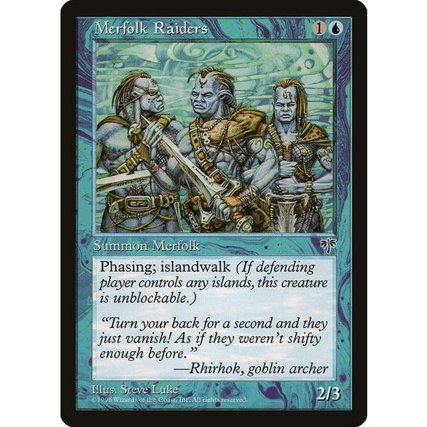 Magic: The Gathering Merfolk Raiders (075) Lightly Played
