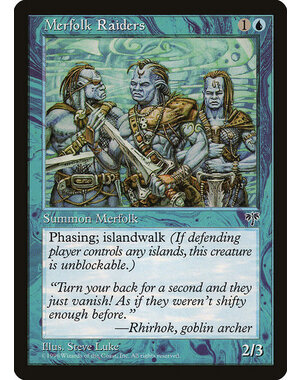 Magic: The Gathering Merfolk Raiders (075) Moderately Played