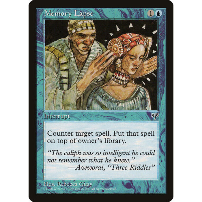 Magic: The Gathering Memory Lapse (074) Moderately Played
