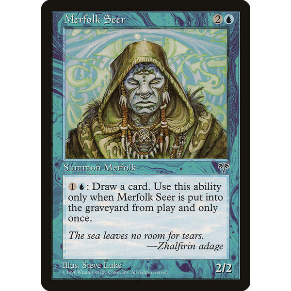 Magic: The Gathering Merfolk Seer (076) Heavily Played