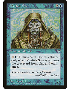 Magic: The Gathering Merfolk Seer (076) Moderately Played