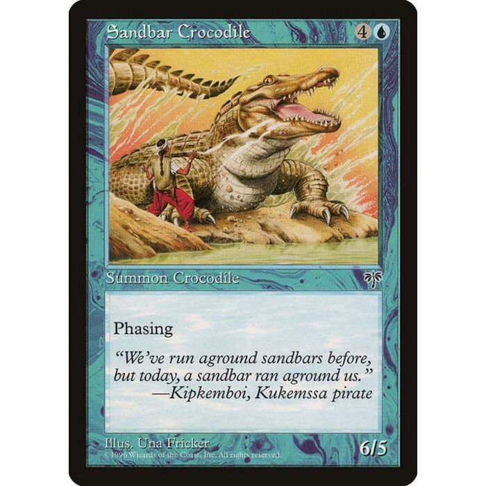 Magic: The Gathering Sandbar Crocodile (088) Moderately Played