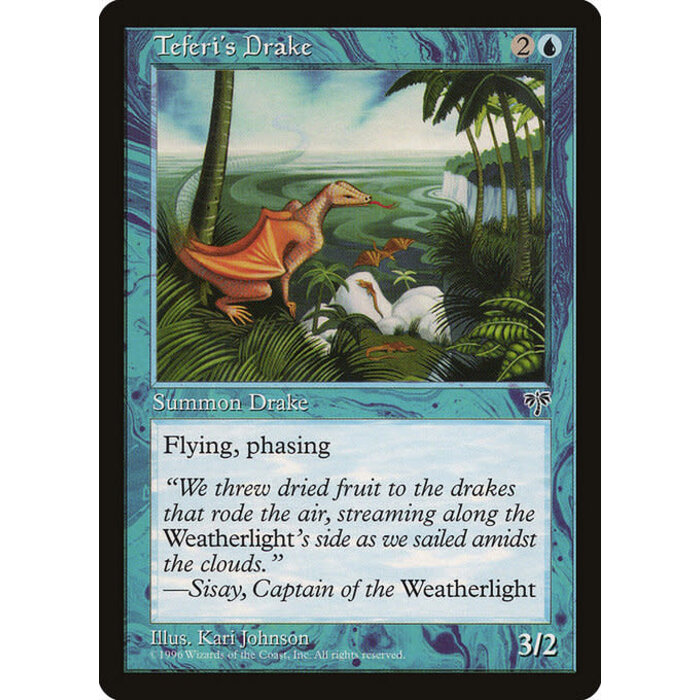 Magic: The Gathering Teferi's Drake (097) Moderately Played