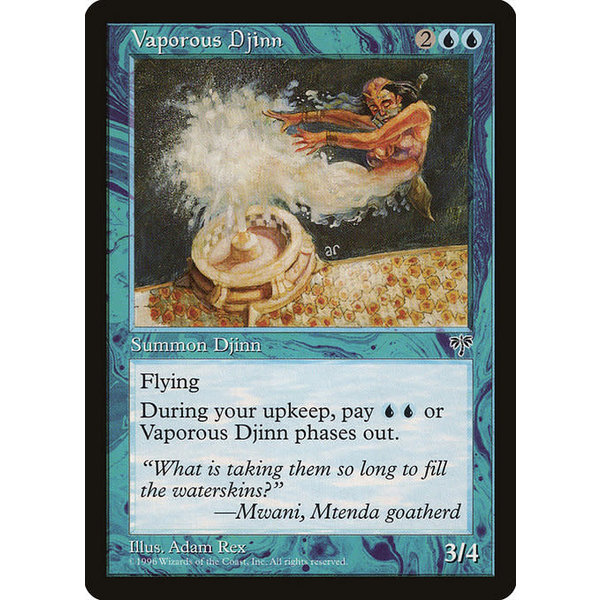 Magic: The Gathering Vaporous Djinn (101) Moderately Played