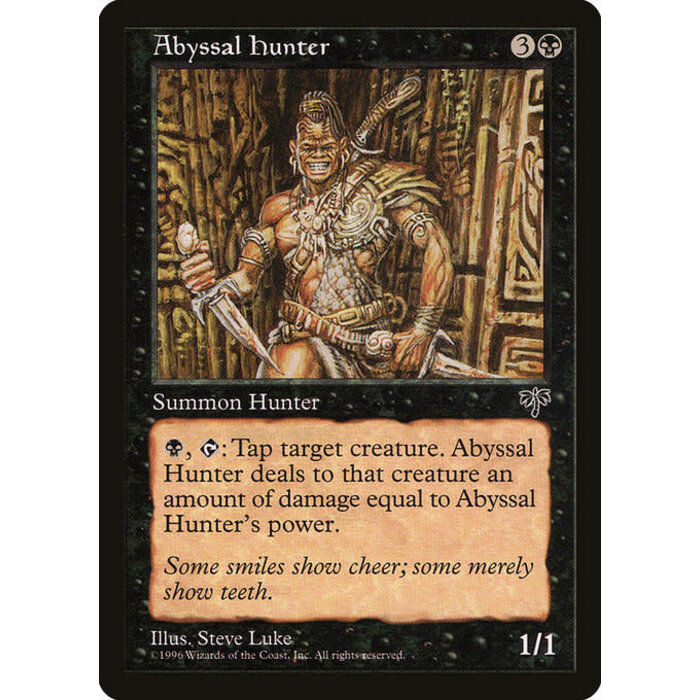 Magic: The Gathering Abyssal Hunter (103) Moderately Played