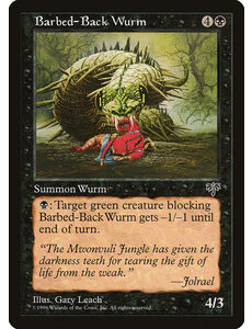 Magic: The Gathering Barbed-Back Wurm (105) Moderately Played