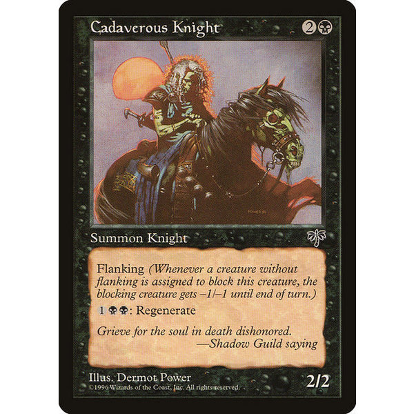 Magic: The Gathering Cadaverous Knight (110) Heavily Played