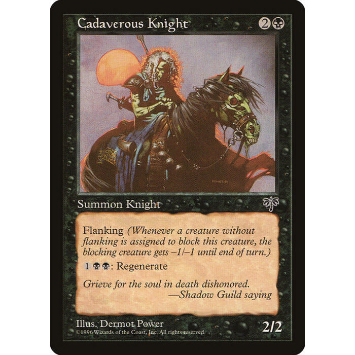 Magic: The Gathering Cadaverous Knight (110) Moderately Played