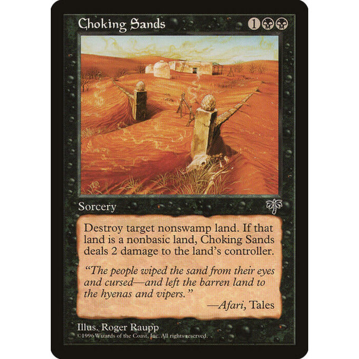 Magic: The Gathering Choking Sands (113) Lightly Played