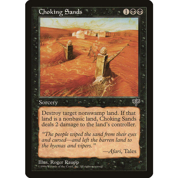 Magic: The Gathering Choking Sands (113) Moderately Played