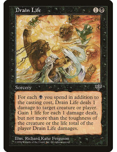 Magic: The Gathering Drain Life (118) Heavily Played