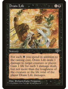 Magic: The Gathering Drain Life (118) Moderately Played
