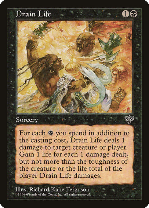 Magic: The Gathering Drain Life (118) Moderately Played - Kingslayer Games Magic: The Gathering Drain Life (118) Moderately Played - Kingslayer Games