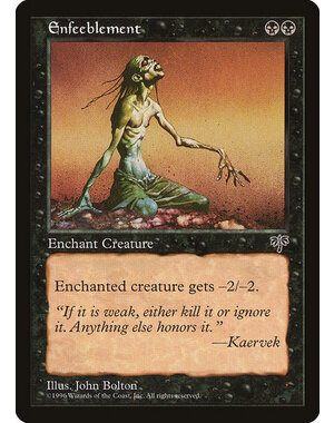 Magic: The Gathering Enfeeblement (121) Moderately Played