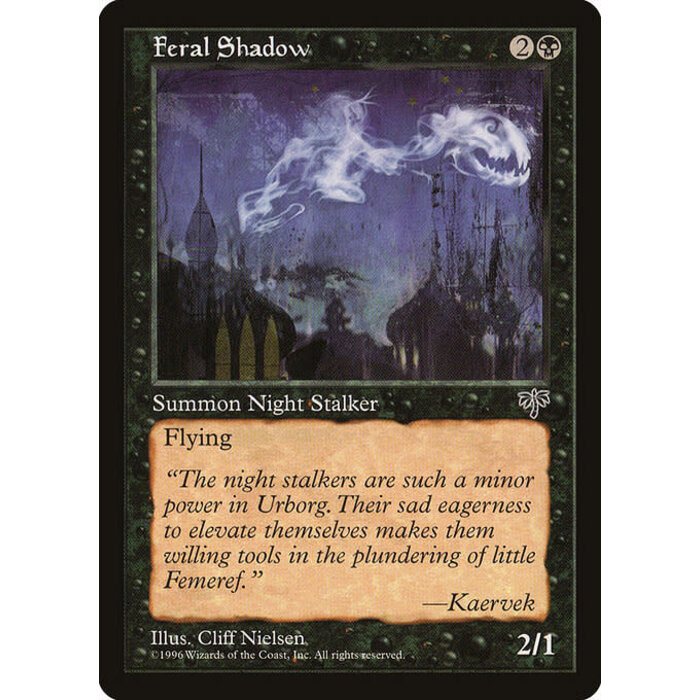 Magic: The Gathering Feral Shadow (122) Lightly Played