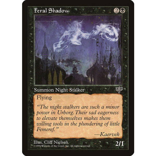 Magic: The Gathering Feral Shadow (122) Moderately Played