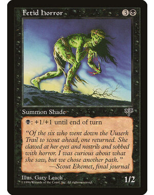 Magic: The Gathering Fetid Horror (123) Moderately Played
