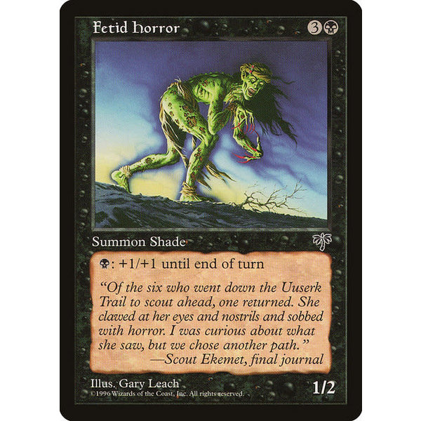 Magic: The Gathering Fetid Horror (123) Moderately Played
