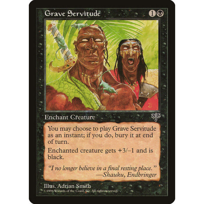 Magic: The Gathering Grave Servitude (126) Moderately Played