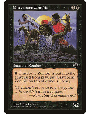 Magic: The Gathering Gravebane Zombie (127) Moderately Played