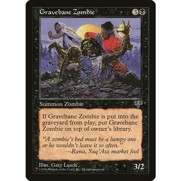 Magic: The Gathering Gravebane Zombie (127) Moderately Played