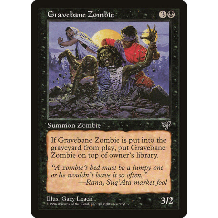 Magic: The Gathering Gravebane Zombie (127) Moderately Played