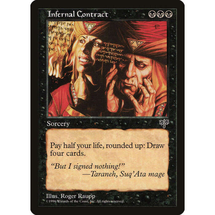 Magic: The Gathering Infernal Contract (129) Lightly Played