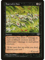 Magic: The Gathering Kaervek's Hex (130) Moderately Played