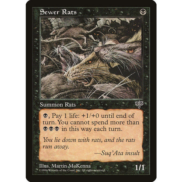 Magic: The Gathering Sewer Rats (139) Heavily Played