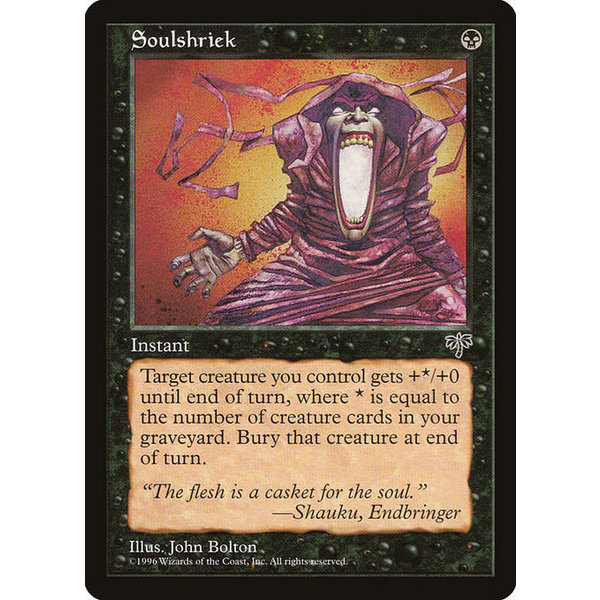 Magic: The Gathering Soulshriek (145) Moderately Played