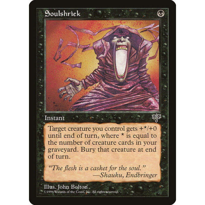 Magic: The Gathering Soulshriek (145) Moderately Played