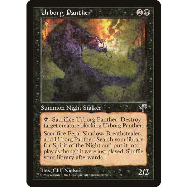 Magic: The Gathering Urborg Panther (150) Lightly Played