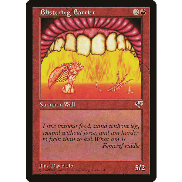 Magic: The Gathering Blistering Barrier (159) Heavily Played