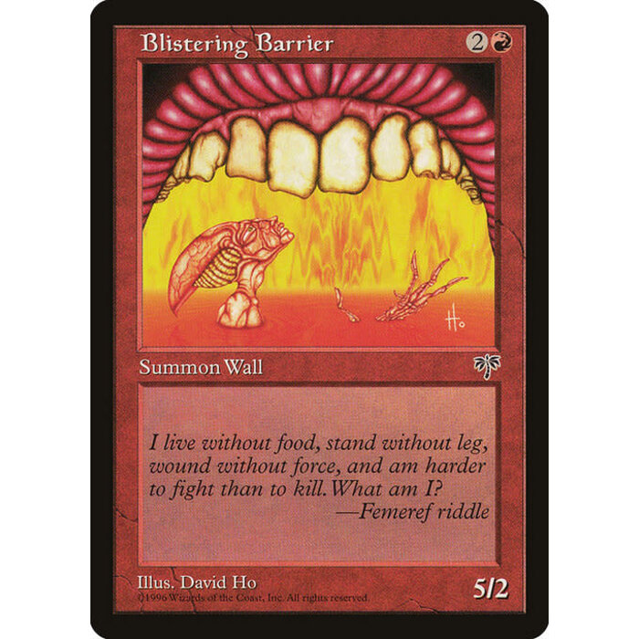 Magic: The Gathering Blistering Barrier (159) Moderately Played