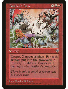 Magic: The Gathering Builder's Bane (160) Moderately Played
