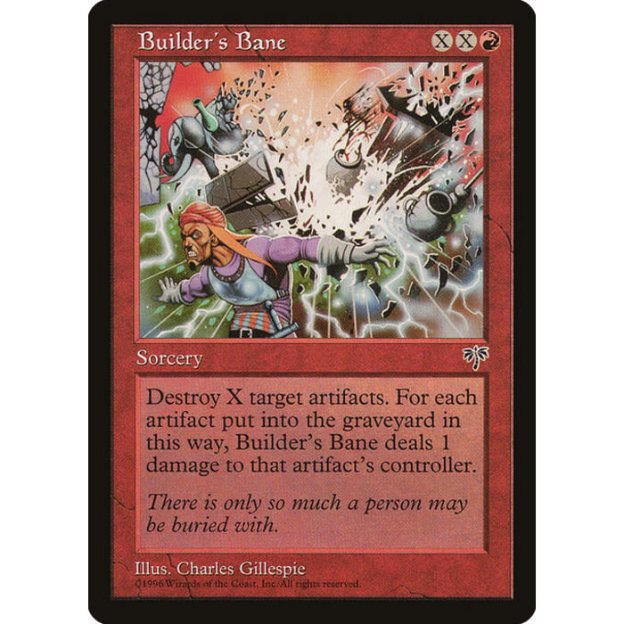 Magic: The Gathering Builder's Bane (160) Moderately Played