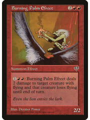 Magic: The Gathering Burning Palm Efreet (161) Moderately Played