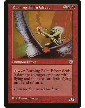 Magic: The Gathering Burning Palm Efreet (161) Moderately Played