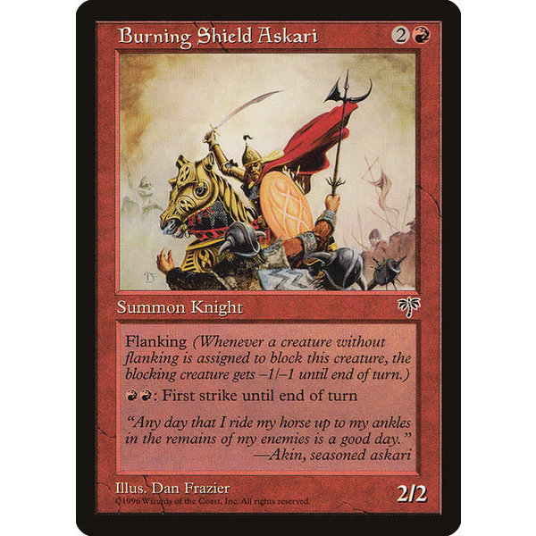 Magic: The Gathering Burning Shield Askari (162) Lightly Played