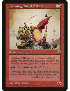 Magic: The Gathering Burning Shield Askari (162) Heavily Played