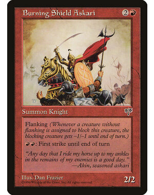 Magic: The Gathering Burning Shield Askari (162) Heavily Played