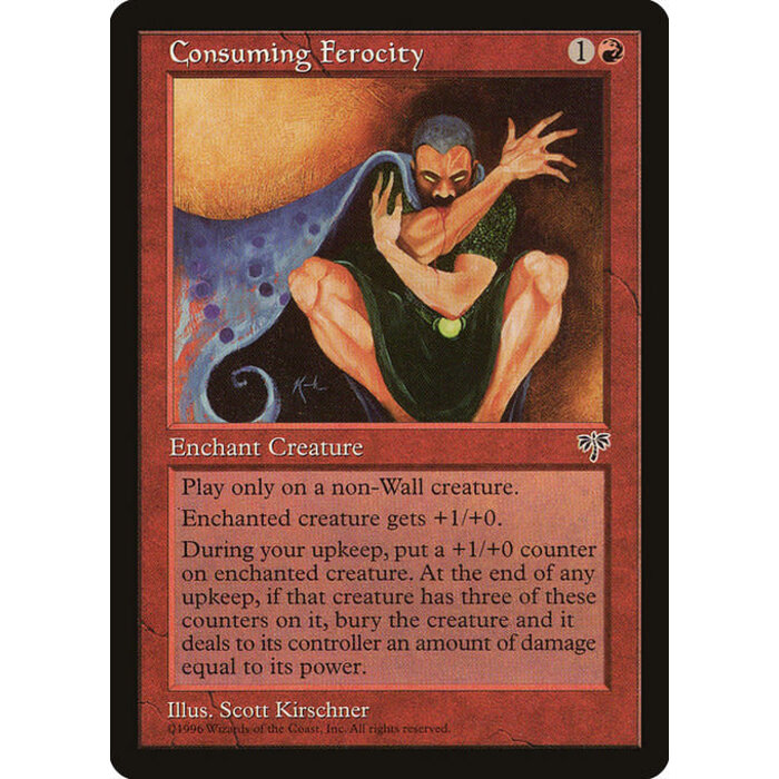 Magic: The Gathering Consuming Ferocity (166) Moderately Played