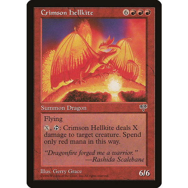Magic: The Gathering Crimson Hellkite (167) Heavily Played