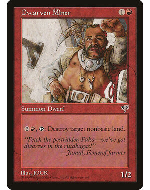 Magic: The Gathering Dwarven Miner (169) Heavily Played